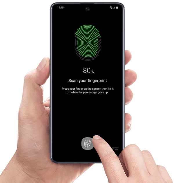 Fingerprint Samsung A71